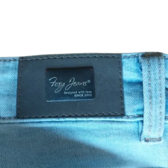FOXY JEANS  Blue Skinny Jeans Size 32 - Picture 3 of 6